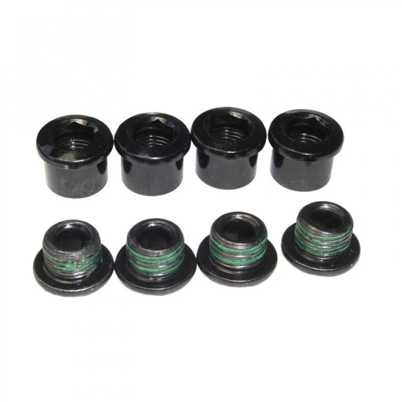 JEU VIS PLATEAU SRAM 4 BRANCHES SINGLE ALU GUART ACIER NOIR - 11.6915.005.000 - 710845408816