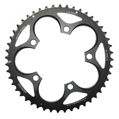 PLATEAU SRAM 110 mm 48 DENTS 5 BRANCHES POUR BB30 ALU NOIR - 11.6215.197.080 - 710845674754