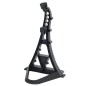 SUPPORT VÉLO TURRIX PLASTIQUE RÉGLABLE UNIVERSEL NOIR - 0698 E1 - 4021834069809
