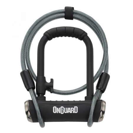 ANTIVOL U ONGUARD PITBULL MINI DT X 140mm 14mm A/CÂBLE NOIR - 8008X - 7290001285602