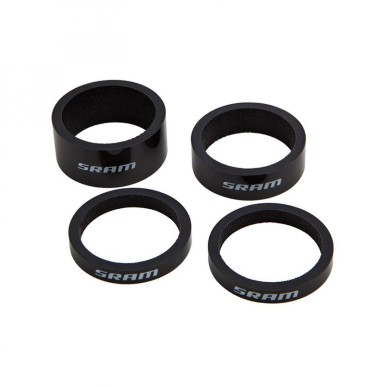 KIT ENTRETOISE SRAM CARBONE 1 1/8 (2x5 mm-1X10 mm-1x15 mm) - 00.4318.035.001 - 710845841118