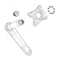 KIT VIS MANIVELLE SRAM AUTO-EXTRACTIBLES M18/M30 DUB OR - 11.6118.060.000 - 710845820397