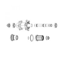 KIT CORPS DE CASSETTE SRAM MTH 406 - 11.2015.018.100 - 710845641718