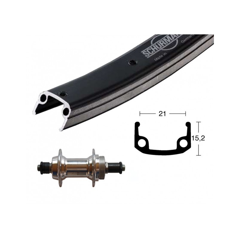 ROUE ARR.26x1.75 WINORA SCHÜRMANN 36 TR.BLO.RAPIDE 135 NR/AR - 2144025600 - 4032191714028