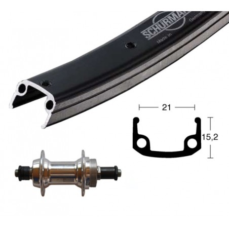 ROUE ARR.26x1.75 WINORA SCHÜRMANN 36 TR.BLO.RAPIDE 135 NR/AR - 2144025600 - 4032191714028