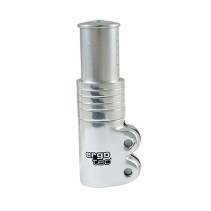 REHAUSSE DE POTENCE AHEAD SET 1"1/8 ERGOTEC ARGENT LIVRE AV. 5 BAGUES HAUTEUR 65MM