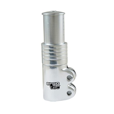REHAUSSE DE POTENCE AHEAD SET 1"1/8 ERGOTEC ARGENT LIVRE AV. 5 BAGUES HAUTEUR 65MM