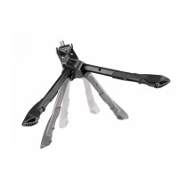 BEQUILLE VELO DOUBLE CENTRALE URSUS JUMBO 28"-700 PLIABLE ALU NOIR (300mm) - SUPPORTE POIDS 100KGS (LIVRE SUR CARTE)