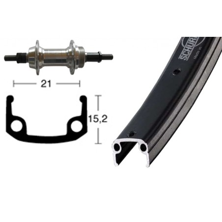 ROUE ARR.26x1.75 WINORA SCHÜ.36 TR.AXE A/VIS 135 6/7V NR.PU. - 2144027000 - 4032191048130