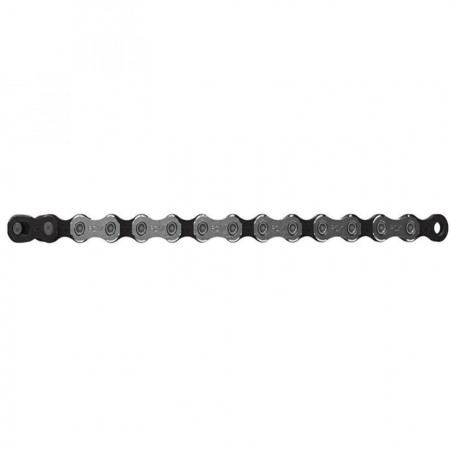 CHAINE VELO 12V. SRAM X01 EAGLE HOLLOW PIN ARGENT 126M