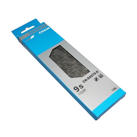 CHAINE VELO  9V. SHIMANO HG-E6070 GRIS 138M MONO PLATEAU