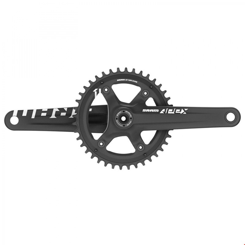 PÉDALIER SRAM APEX GXP 42 DENTS 175 mm NOIR SANS CUVETTES - 00.6118.476.003 - 710845796494