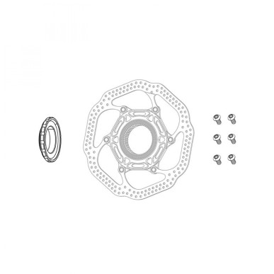 KIT VIS SRAM POUR DISQUE DE FREIN TITANIUM T25 ARGENT (12 U) - 00.5318.027.001 - 710845844386