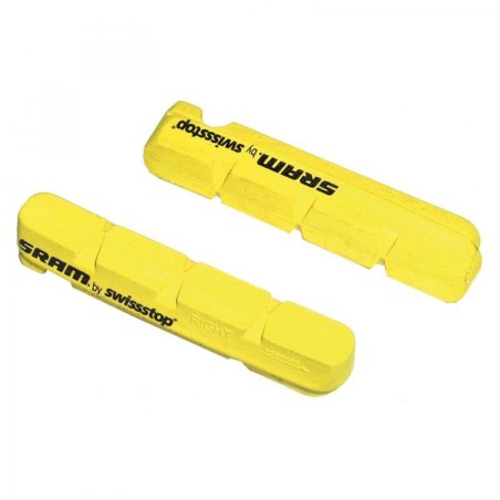 PAIRE DE PATINS SRAM JANTE CARBONE JAUNES ROUTE - 11.5115.000.010 - 710845606748