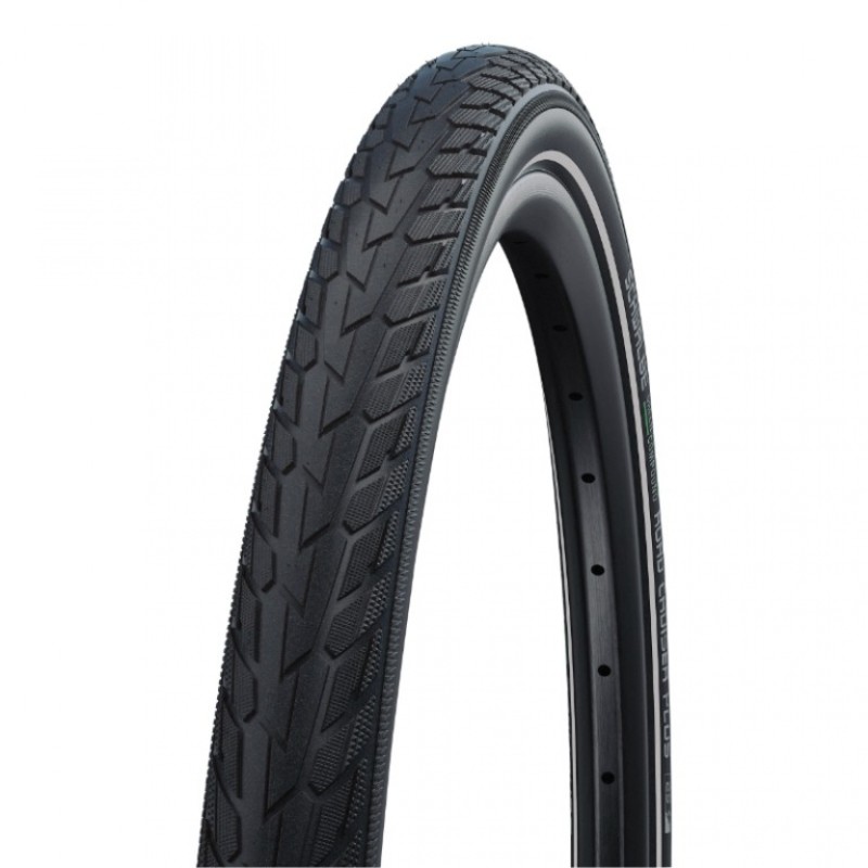Pneu city 16 x 1.75 Schwalbe road cruiser hs484 noir tr (47-305) flanc reflex
