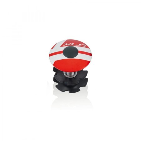 XLC AP-S01 BOUCHON DIRECTION A-HEAD 1-1/8"ÉTOILE ALU ROUGE - 2500520607 - 4032191797908