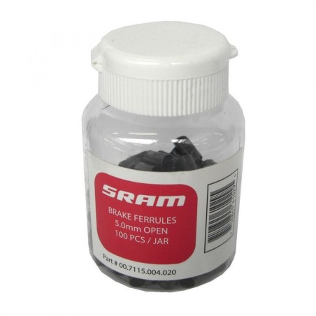 EMBOUTS DE GAINE 5 mm NOIR (100 UNITÉS) - 00.7115.004.020 - 710845610295