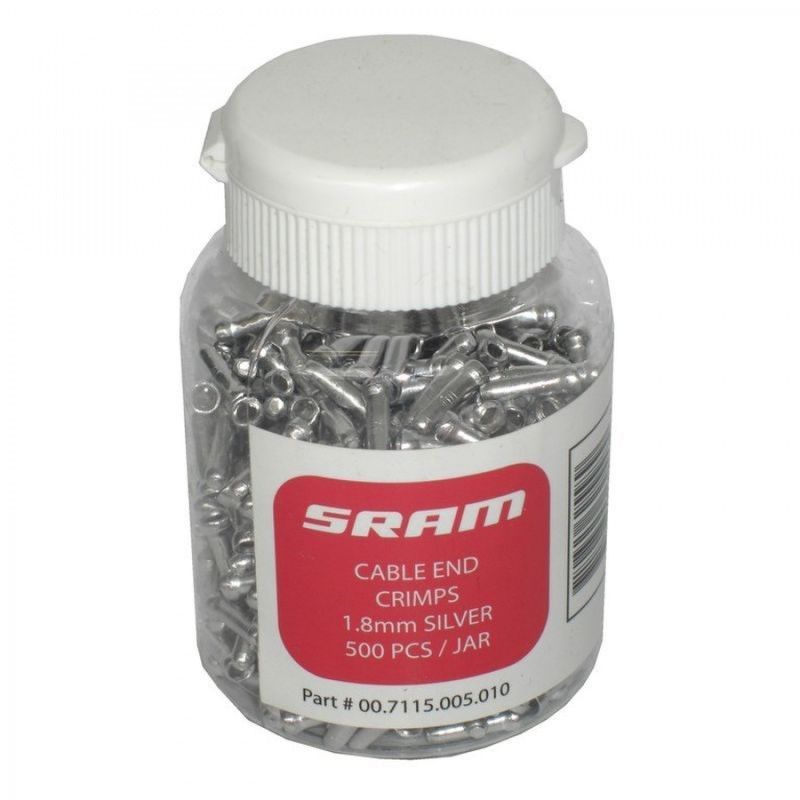 EMBOUTS DE CÂBLE DE FREIN 1.8MM ARGENT (500 UNITÉS) - 00.7115.005.010 - 710845625589
