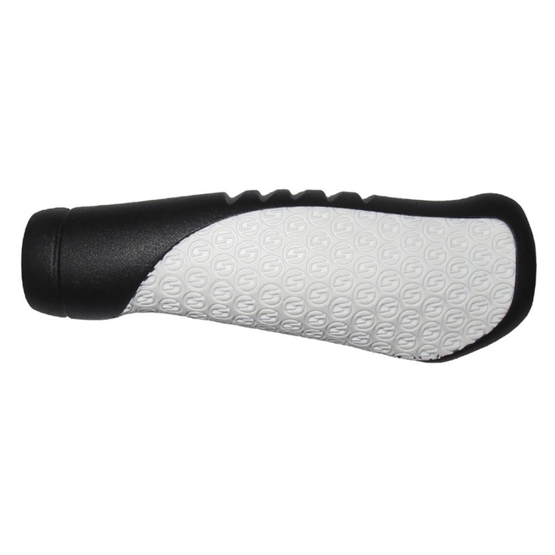 JEU DE POIGNÉES SRAM COMFORT GRIPS 133 mm NOIR/BLANC - 00.7915.068.120 - 710845667039