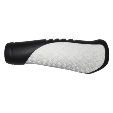 JEU DE POIGNÉES SRAM COMFORT GRIPS 133 mm NOIR/BLANC - 00.7915.068.120 - 710845667039