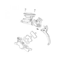 KIT RECHANGE LEVIER FREIN DISQUE SRAM P/G2-RSC (A2) ALU NOIR - 11.5018.052.009 - 710845863240