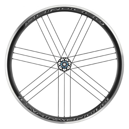 Roues route 700 Campagnolo scirocco noir moyeu ed 12-11-10v. (paire)