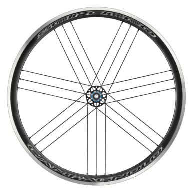 Roues route 700 Campagnolo scirocco noir moyeu ed 12-11-10v. (paire)