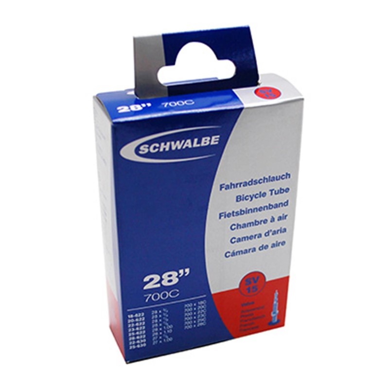 CHAMBRE AIR ROUTE 700X18/25 VP SCHWALBE SV15 VALVE 40MM