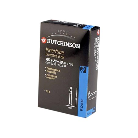 CHAMBRE AIR ROUTE 700X20/25 VP HUTCHINSON VALVE 60MM