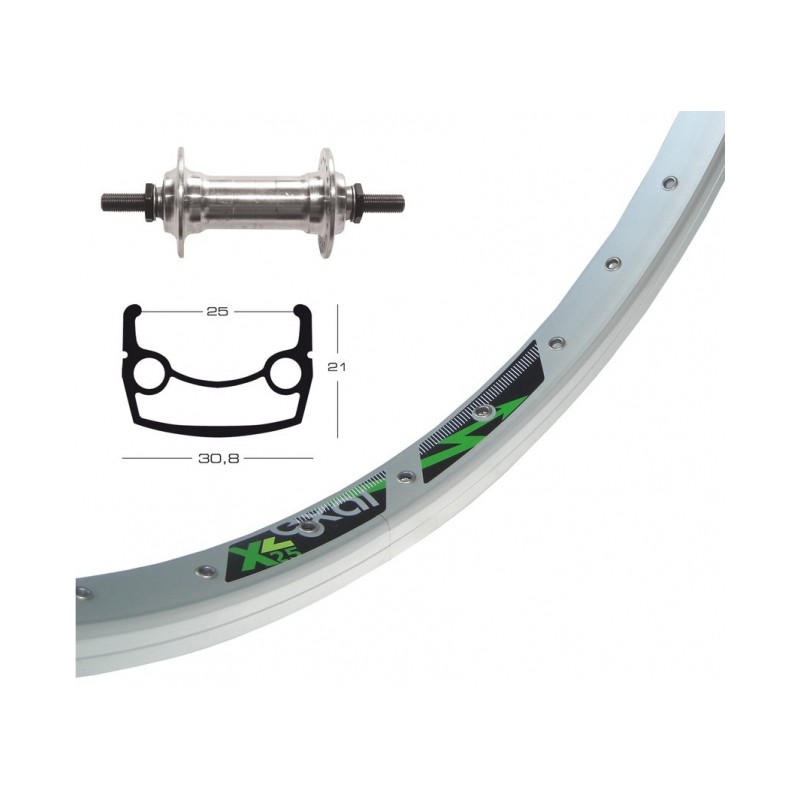 ROUE AVANT 26x1.90 WINORA AXAL XL 25 36 TR.AXE A/VIS 100 ARG - 2145943000 - 4032191632612