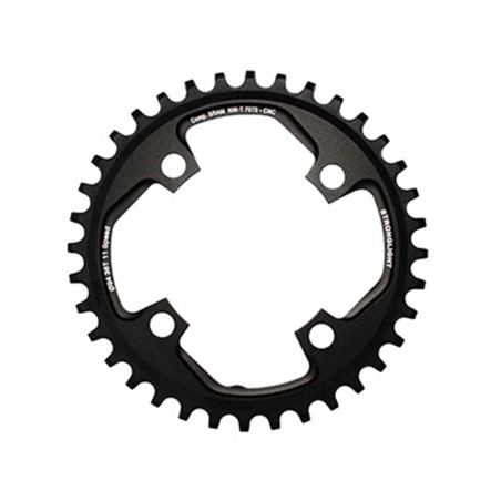 PLATEAU VTT 4BRA D.94 POUR SRAM X01 STRONGLIGHT 36DTS MONO NOIR ALU 7075 11V. - EPAISSEUR 5mm