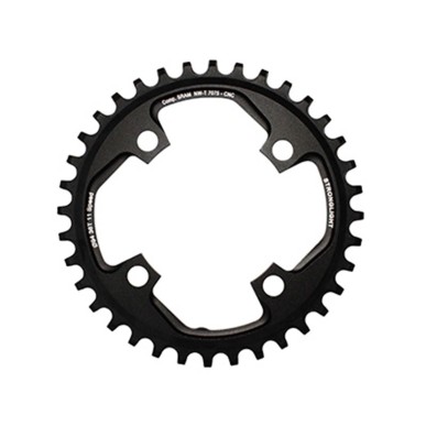 PLATEAU VTT 4BRA D.94 POUR SRAM X01 STRONGLIGHT 36DTS MONO NOIR ALU 7075 11V. - EPAISSEUR 5mm