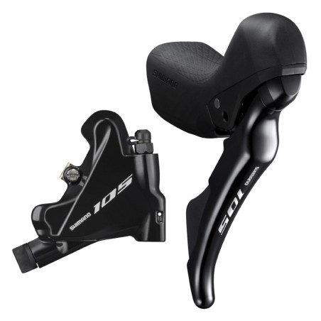 FREIN A DISQUE ROUTE SHIMANO 105 ARRIERE 11V. R7000-7020 DOUBLE NOIR (LEVIER-MANETTE AVEC ETRIER BR-R7070 DURITE ASSEMBLE