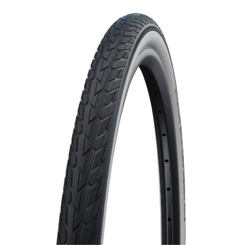 PNEU SCHWALBE ROAD CRUISER 26x1.75 K-GUARD RIGIDE NR/BLANC - 11101265 - 4026495812283