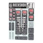 KIT AUTOCOLLANT ROCKSHOX 35 mm P/FOURCHE À PARTIR 2018 BLANC - 11.4318.003.506 - 710845803840