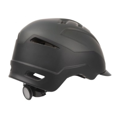 CASQUE VELO CITY ADULTE POLISPORT E CITY NOIR-GRIS TAILLE 58-61 SYSTEM QUICK LOCK