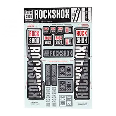 AUTOCOLLANTS ROCKSHOX 35mm P/BOXXER/DOMAIN DUAL CROWN BLANC - 11.4318.003.515 - 710845803932