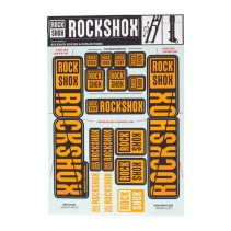 AUTOCOLLANTS ROCKSHOX 35mm P/BOXXER/DOMAIN DUAL CROWN ORANGE - 11.4318.003.517 - 710845803956