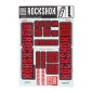 AUTOCOLLANTS ROCKSHOX 35mm P/BOXXER/DOMAIN DUAL CROWN ROUGE - 11.4318.003.518 - 710845803963