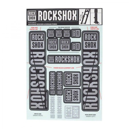 AUTOCOLLANTS ROCKSHOX 35mm P/BOXXER/DOMAIN DUAL CROWN GRIS - 11.4318.003.522 - 710845804007