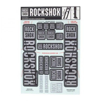 AUTOCOLLANTS ROCKSHOX 35mm P/BOXXER/DOMAIN DUAL CROWN GRIS - 11.4318.003.522 - 710845804007