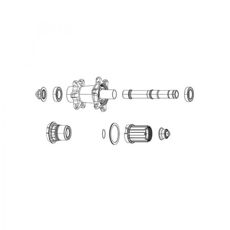 JEU DE DOUILLES SRAM MOYEU AVANT ZR1 12x100 mm FREIN À PNEU - 11.2018.064.003 - 710845854637