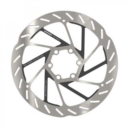 DISQUE FREIN SRAM HS2 6 TROUS 160mm NOIR/ARGENTÉ - 00.5018.176.000 - 710845862328