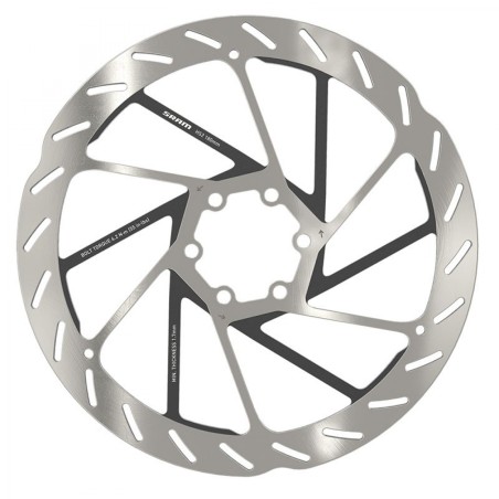 DISQUE FREIN SRAM HS2 6 TROUS 180mm NOIR/ARGENTÉ - 00.5018.176.001 - 710845862335