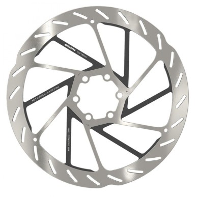 DISQUE FREIN SRAM HS2 6 TROUS 180mm NOIR/ARGENTÉ - 00.5018.176.001 - 710845862335