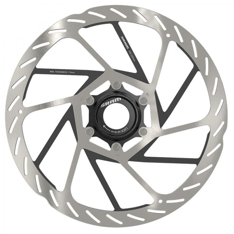 DISQUE FREIN SRAM HS2 CENTERLOCK 220mm NOIR/ARGENTÉ - 00.5018.176.007 - 710845862397