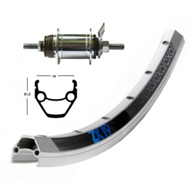 R.AR.26x1.75 WINORA EXAL ZX 19 RÉTROPEDAL.36 TR.SH.109 1V.AR - 2146062300 - 4032191744438