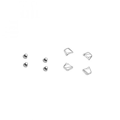 KIT 4 VIS DE PLATEAU SRAM XX1 1V ALUMINIUM GRISES - 11.6918.001.000 - 710845727610