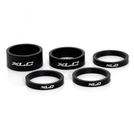 XLC AS-A02 SET 5 RONDELLES DE DIRECTION A-HEAD 1"NOIR MAT - 2500531000 - 4032191765495