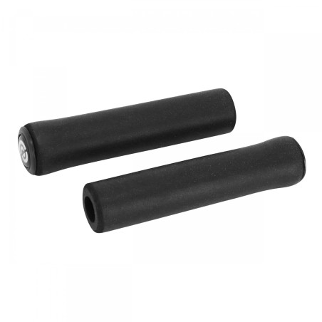 POIGNEE CITY-VTT BIKE RIBBON SILICONE SOFT NOIR 22mm L 130mm (PAIRE)